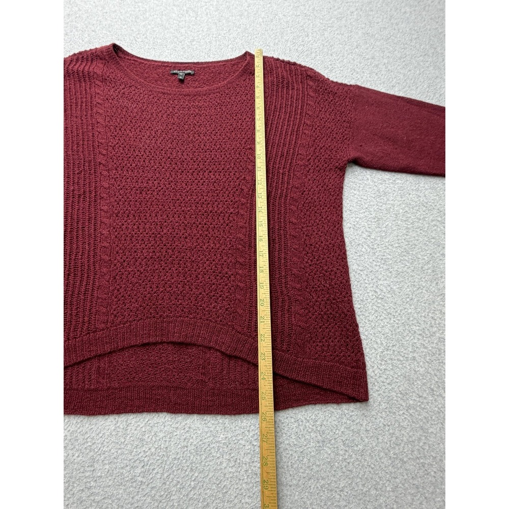 Eileen Fisher Knit Sweater Womens XL Red‎ Alpaca Merino Wool Scoop Neck USA - Picture 9 of 14